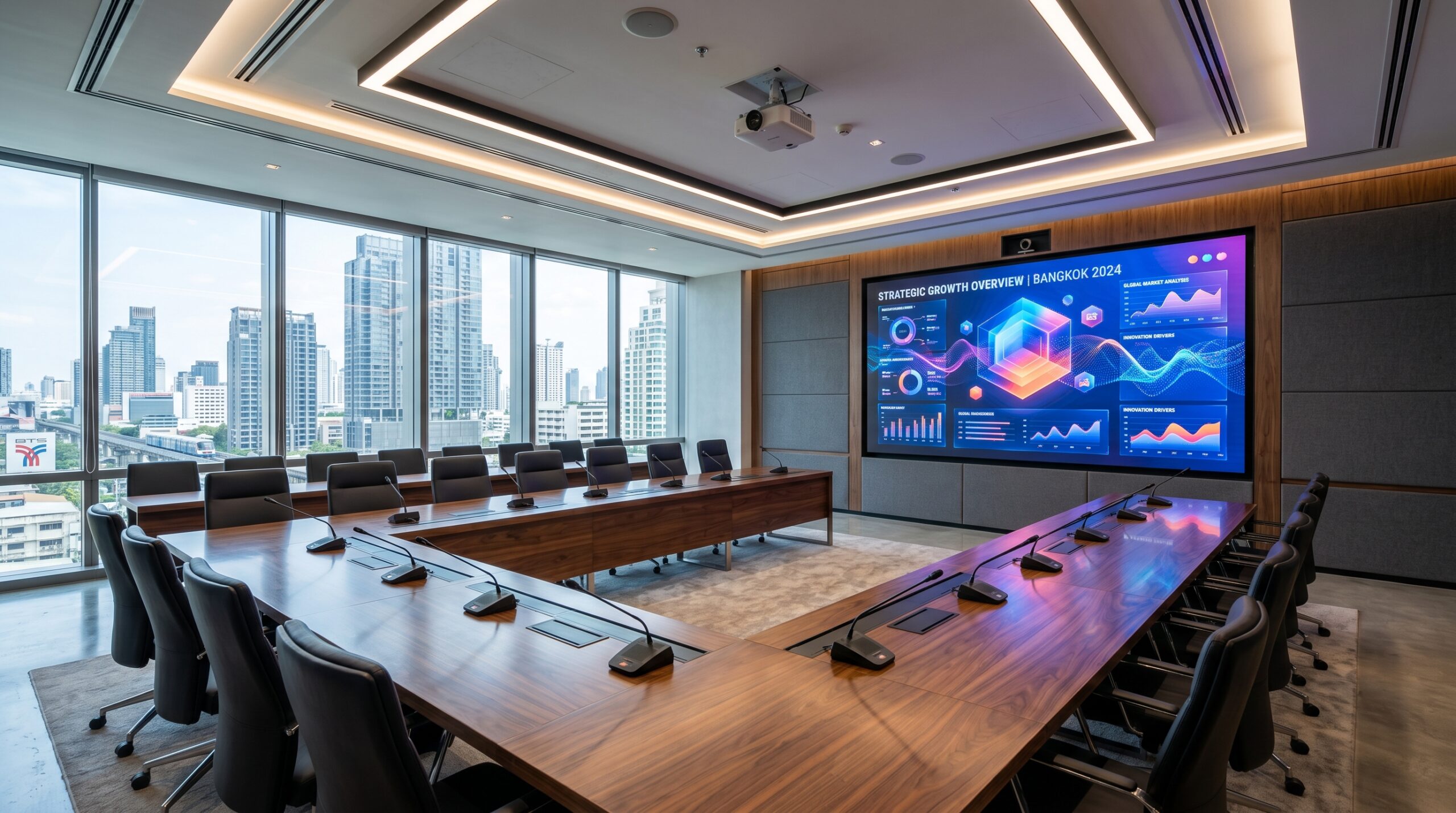 ติดตั้งจอ LED ห้องประชุม Corporate